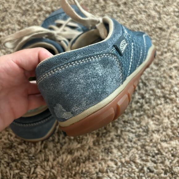 Keen Mercer Lace CNX Leather and Mesh Sneakers - Blue - US Women's Size 9 - Picture 10 of 12